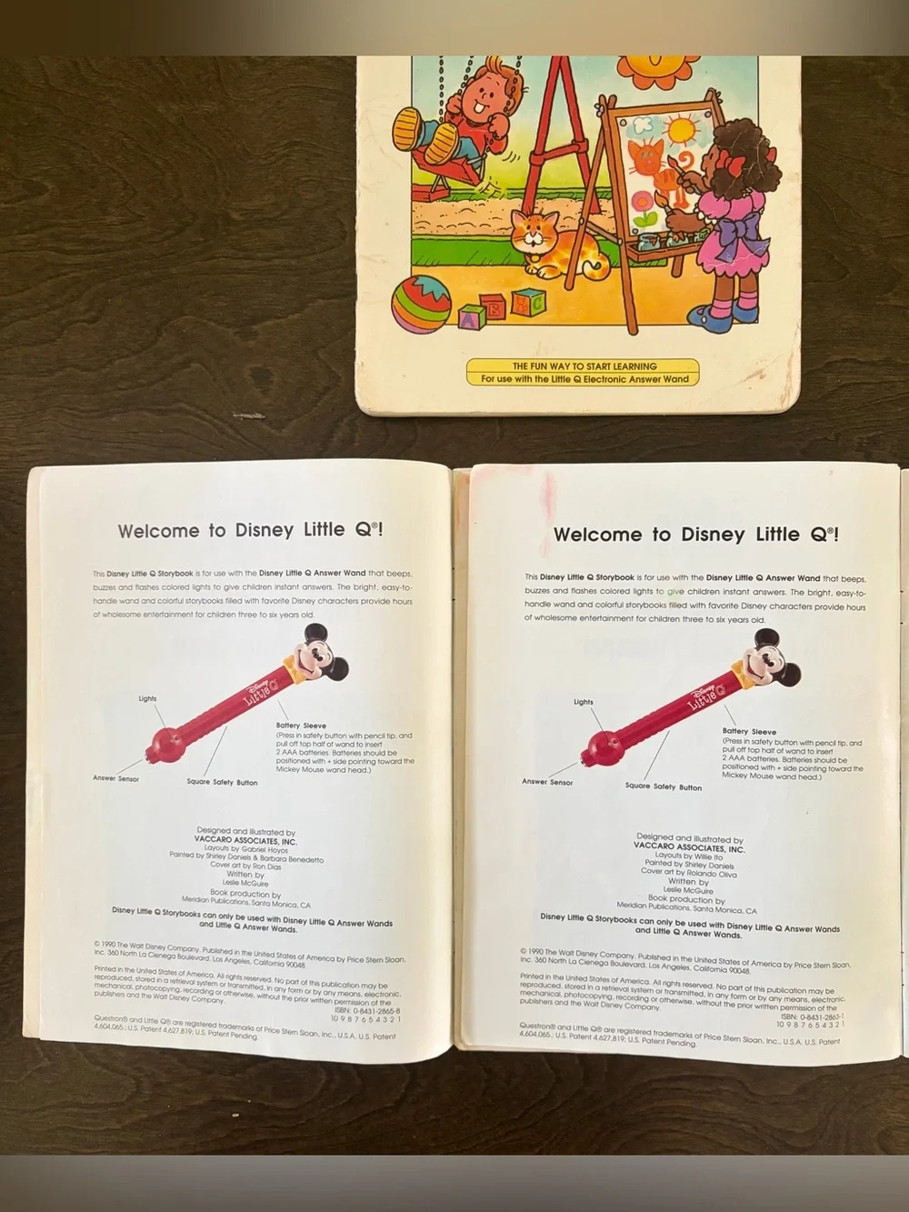 Vintage Disney, Questron Little Q interactive children's books, posters, pen
